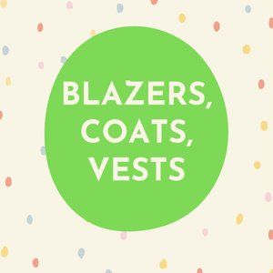 Blazers, wool coats, jackets and outerwear!